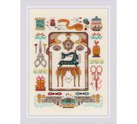 Riolis 1951 - Juego de punto de cruz contado, algodón, multicolor, 18 x 24 cm