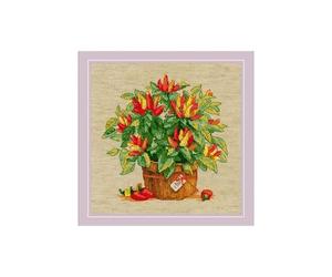 Riolis 1982 - Kit de punto de cruz (algodón, 25 x 25 cm), multicolor