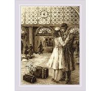 Riolis Counted Cross Stitch Kit 11.75"X15.75"-Old Photo: Rendezvous (14 Count)