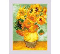 Riolis Counted Cross Stitch Kit 11.75"X15.75" -Sunflowers After V Van Gogh (14 Count)