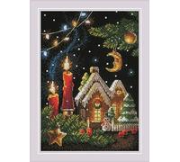 RIOLIS Counted Cross Stitch Kit 6"X8.25"-Gingerbread Tale