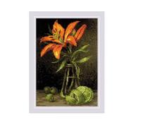 Riolis Counted Cross Stitch Kit 6"X8.25"-Lily And Lime (14 Count)