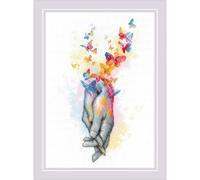 Riolis Counted Cross Stitch Kit 8.25"X11.75"-Love Is In The Air (14 Count)