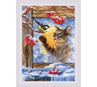 Riolis Counted Cross Stitch Kit 8.25"X11.75"-Meeting At The Window (14 Count)