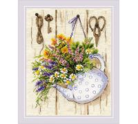 RIOLIS Counted Cross Stitch Kit 9.5"X11.75"-Summer Tea (14 Count) -R2020