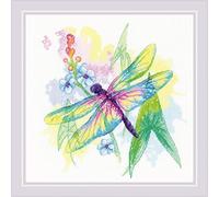 RIOLIS Counted Cross Stitch Kit 9.75"X9.75"-Rainbow Beauty (14 Count) -R1998