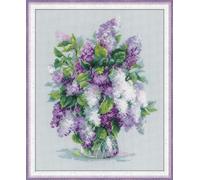 Riolis Gentle Lilac Counted Cross Stitch Kit-9.5"X11.75" 14 Count