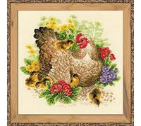Riolis Hen Counted Cross Stitch Kit-11.75"X11.75" 14 Count