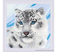 Riolis Juego de punto de cruz "Leopardo de las Nieves", dibujo numerado, 30x30cm