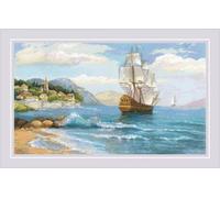 Riolis Kit de punto de cruz 1900, multicolor, 60 x 35 cm