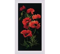 Riolis Kit de Punto de Cruz. Amapolas