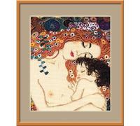 Riolis Kit de Punto de Cruz. Amor Maternal (Klimt)