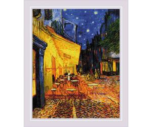 Riolis kit de punto de cruz "Cafe Terrace at Night after V.Van Goghs Painting",