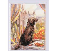 Riolis kit de punto de cruz contado "Lets go for a walk", 18x24cm, DIY