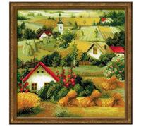 Riolis - Kit de Punto de Cruz, diseño de Paisaje kit15.75-Inch X (40 10 Count, acrílico, Multicolor