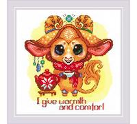 Riolis Kit de Punto de Cruz, Lana, Multicolor, 20 x 20 cm