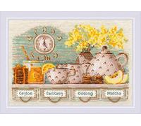 Riolis Kit de Punto de Cruz, Multicolor, 30 x 21 cm