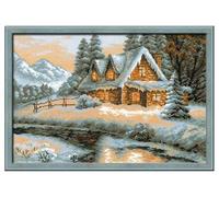 Riolis Kit de Punto de Cruz. Paisaje Invernal