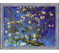 Riolis Mandelblüte Nach V. Van Goghs Gemälde Kit de Punto de, algodón, Multicolor, 40 x 30 x 0.1 cm