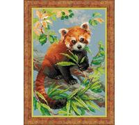 Riolis - Rojas Panda Cruz, algodón, Multicolor, 21 x 30 x 0,1 cm