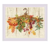 Riolis Kit de punto de cruz contado Gifts Of Autumn 11.75" x 9.5" (14 Count)