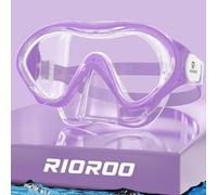 RIOROO Gafas Buceo Niño para Niños y Niñas de 4 a 12 Años, Antivaho Protección UV Antipérdida 180º Gafas Gatacion Niño con Protección para la Nariz
