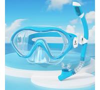 RIOROO Gafas Buceo Niño para Niños y Niñas de 4 a 12 Años, Antivaho Protección UV Antipérdida 180º Gafas Gatacion Niño con Protección para la Nariz