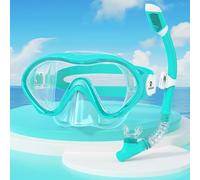 RIOROO Gafas Buceo Niño para Niños y Niñas de 4 a 12 Años, Antivaho Protección UV Antipérdida 180º Gafas Gatacion Niño con Protección para la Nariz