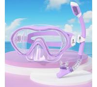 RIOROO Gafas Buceo Niño para Niños y Niñas de 4 a 12 Años, Antivaho Protección UV Antipérdida 180º Gafas Gatacion Niño con Protección para la Nariz