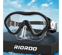 RIOROO Gafas Buceo Niño para Niños y Niñas de 4 a 12 Años, Antivaho Protección UV Antipérdida 180º Gafas Gatacion Niño con Protección para la Nariz
