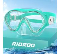 RIOROO Gafas Buceo Niño para Niños y Niñas de 4 a 12 Años, Antivaho Protección UV Antipérdida 180º Gafas Gatacion Niño con Protección para la Nariz