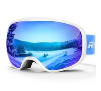 RIOROO Gafas Esqui Niños 3~14 Años Mascara Esqui Niño Gafas de Esqui Niña Niño OTG Casco compatible, 100% Anti-Niebla Anti Protección UV para Esquiar Snowboard Deportes de Invierno-lente doble