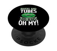 Ríos y Tubos y Osos Oh My River Tubing PopSockets PopGrip Adhesivo