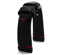 RIOS1931 Correa de reloj de cuero para hombre con costura roja negra