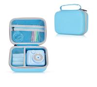 Riosin Estuche Rígido para Cámara Fotos Infantil Instantánea-Azul Claro