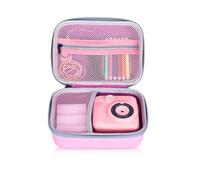 Riosin Estuche Rígido para Cámara Fotos Infantil Instantánea-Rosa