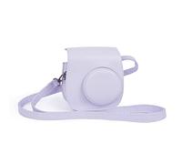 Riosin Funda para Cámara Mini 12 de Instant para Fujifilm Instax Mini 12/11, Funda de Cuero Sintético de Primera Calidad con Bolsillo y Correa de Hombro Ajustable y Extraíble (Lila púrpura)
