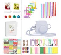 Riosin Instant Mini 12 Accesorios compatibles con cámara Fujifilm Instax Mini 12, Incluye Estuche Mini 12, álbum, filtros, Marcos para Colgar en la Pared, Marcos de película, Pegatinas de Borde, Pega