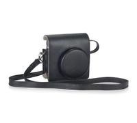 Riosin Instant Mini 99 - Funda Protectora para cámara Fujifilm Instax Mini 99, Funda de Piel sintética de con Correa Ajustable extraíble, Black, Funda para Instax Mini 99