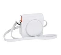 Riosin Instant SQ1/SQ40 - Funda Protectora para cámara Fujifilm Instax Square SQ1/SQ40, Piel sintética de con Correa Ajustable extraíble, Funda para cámara(Blanco Tiza)