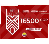 Riot Access Code 16500 COP Key - COLOMBIA