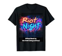Riot Night Graffiti Style - Colorido diseño de rock pop Camiseta