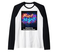 Riot Night Graffiti Style - Colorido diseño de rock pop Camiseta Manga Raglan