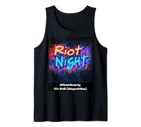 Riot Night Graffiti Style - Colorido diseño de rock pop Camiseta sin Mangas
