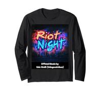Riot Night Graffiti Style - Colorido diseño de rock pop Manga Larga