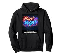 Riot Night Graffiti Style - Colorido diseño de rock pop Sudadera con Capucha