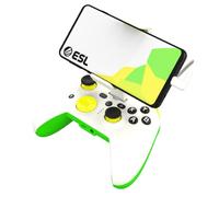 RiotPWR ESL Game Controller für Android Smartphones USB-C, Spielfluss,Power Pass Through Charging,ZeroG Halterung,verbesserter 8-Wege-D-Pad,Share-Taste,Audiobuchse,RP1925ESL,grün-weiß