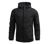 riou Abrigo Invierno con Capucha para Hombre Cálido Parka Chaqueta Color Sólido con Cremallera Al Aire Libre Manga Larga Engrosada Casual Outwear Jacket Negocios Calidad Tops