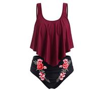 riou Bikini Mujer Push Up 2023 Brasileño Sexy con Relleno Acolchado Bikini Mujeres Halter TirantesTraje de Baño de Dos Piezas Brasileños Bañador Verano vikinis Talla Grande