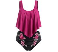 riou Bikini Mujer Push Up 2023 Brasileño Sexy con Relleno Tops de Bikini Bañador Halter Sólido Traje de Baño de Dos Piezas Bikini Sets Tankinis vikinis Swimwear